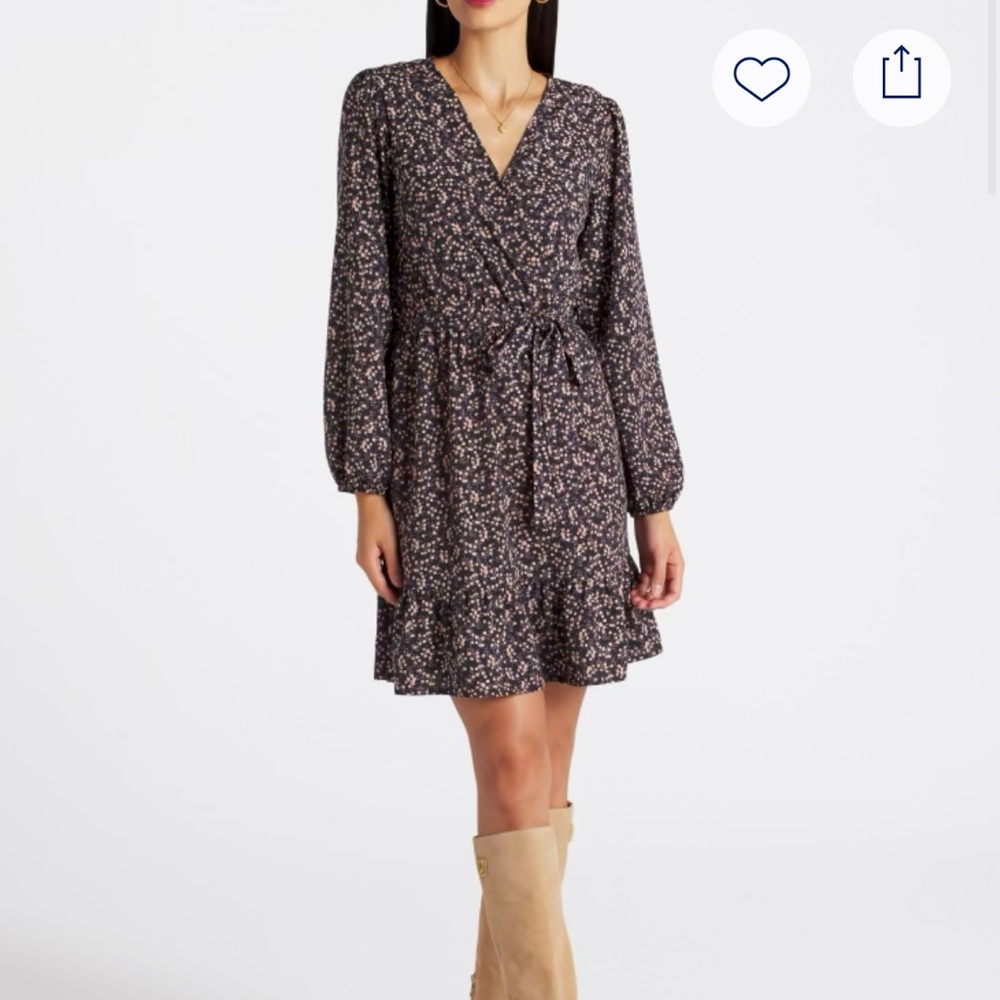 Kaileigh Navy Floral Dress